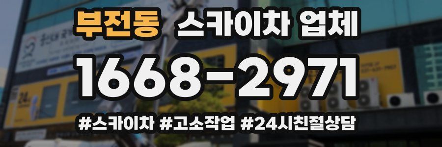 부전동 스카이차 업체