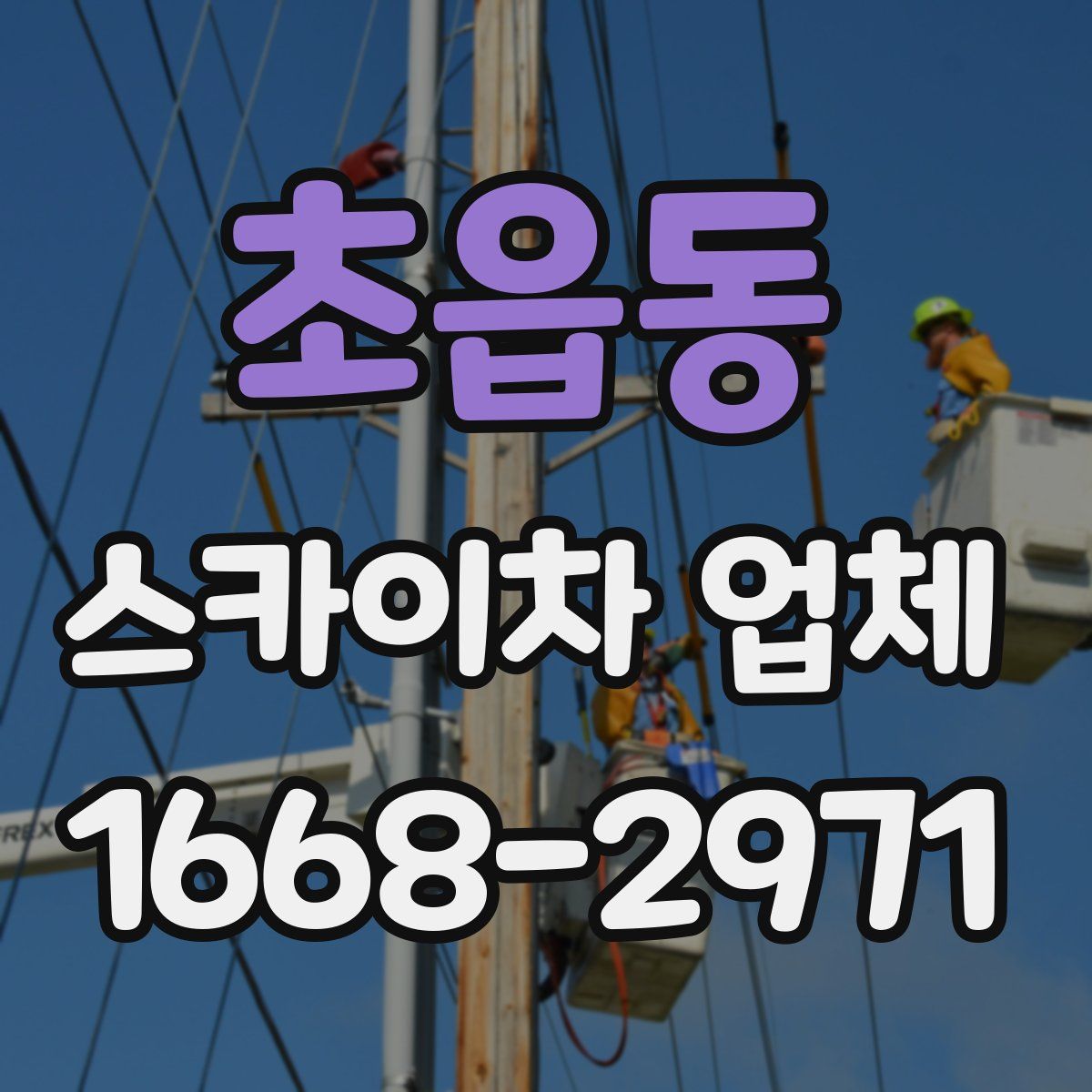 초읍동 스카이차 업체