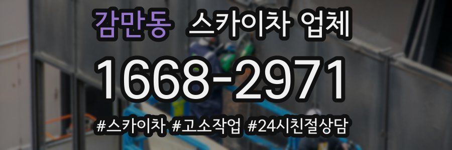 감만동 스카이차 업체
