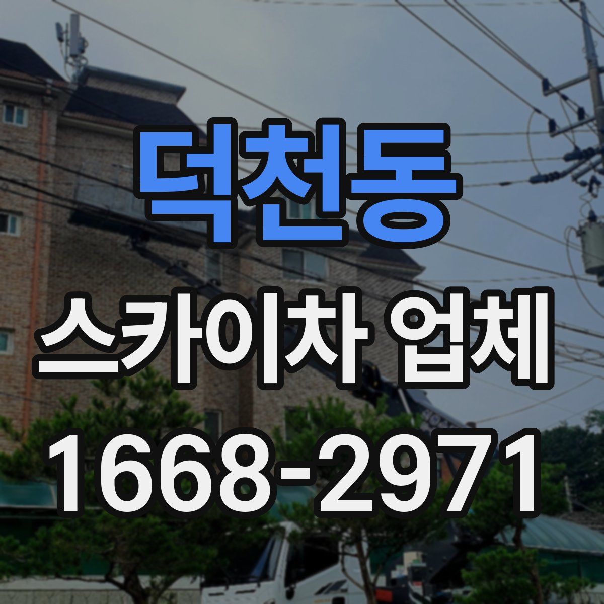 덕천동 스카이차 업체