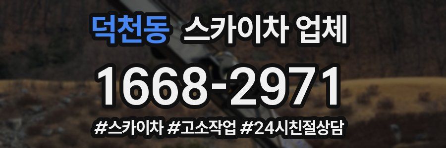 덕천동 스카이차 업체