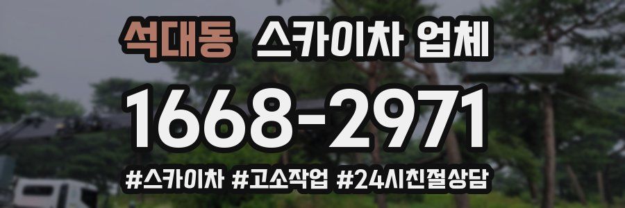 석대동 스카이차 업체