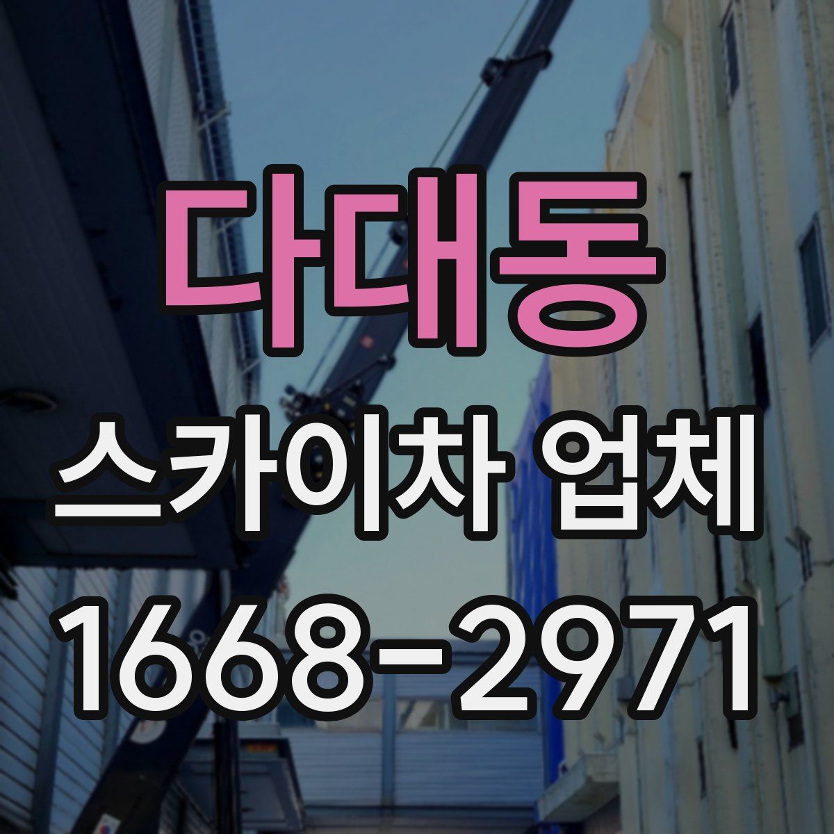 다대동 스카이차 업체