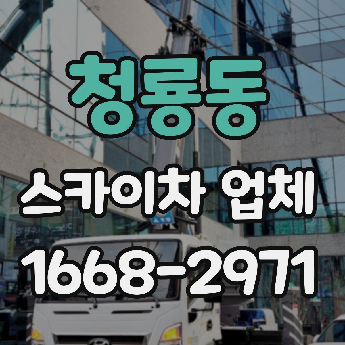청룡동 스카이차 업체