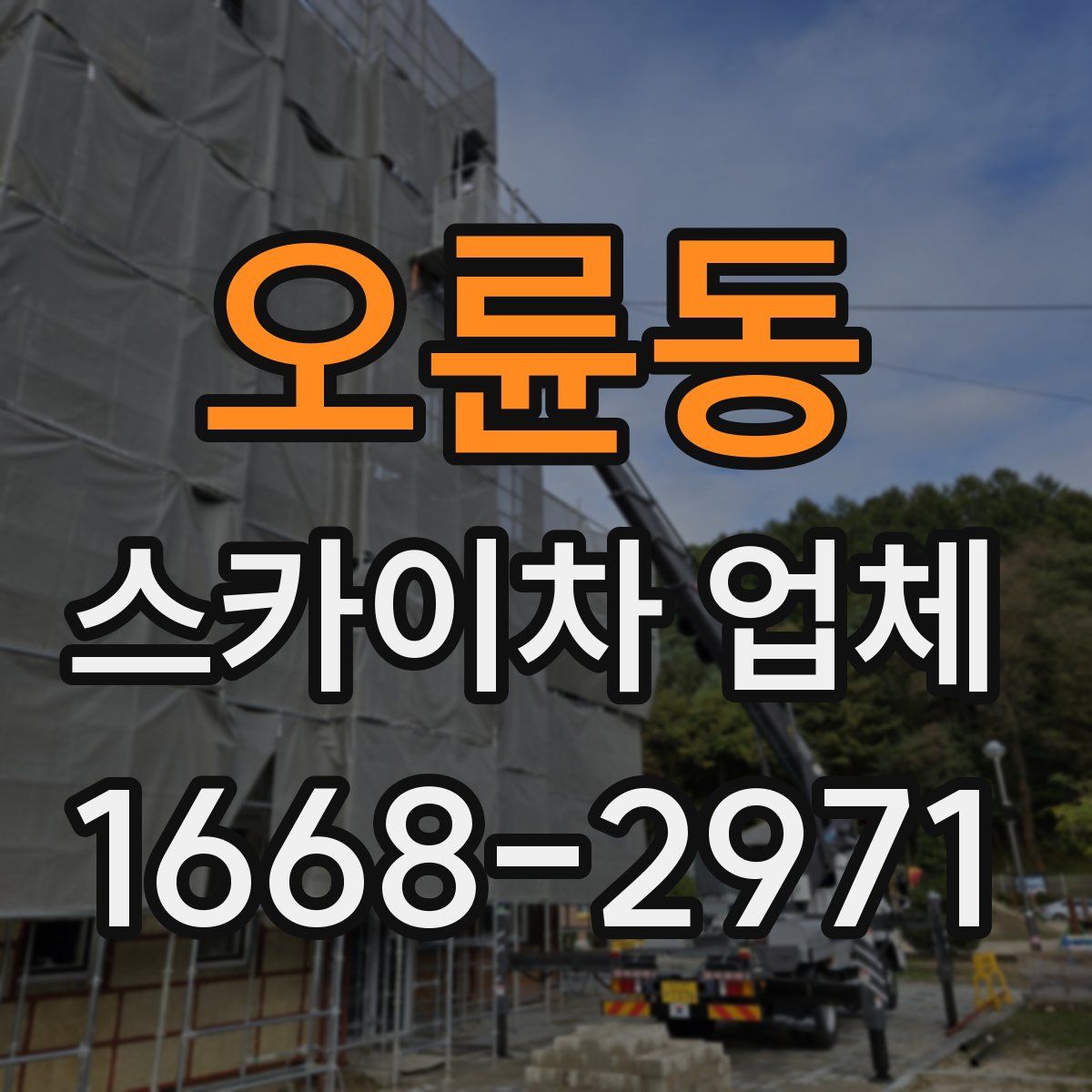 오륜동 스카이차 업체
