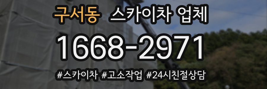 구서동 스카이차 업체