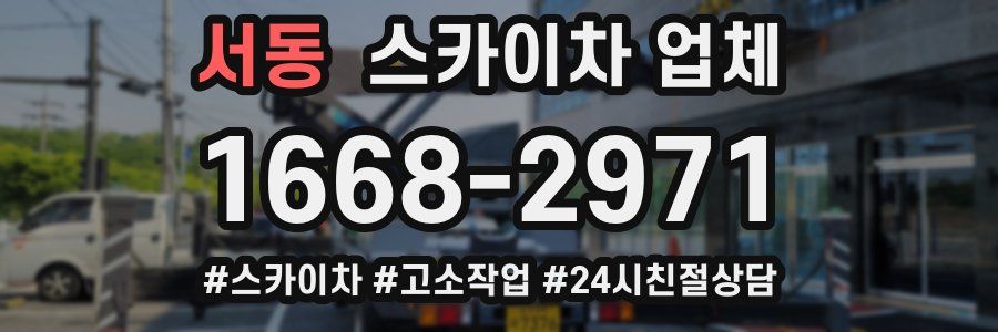 서동 스카이차 업체