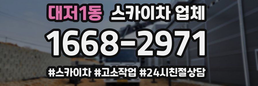 대저1동 스카이차 업체
