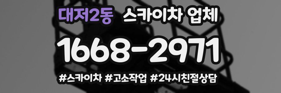 대저2동 스카이차 업체
