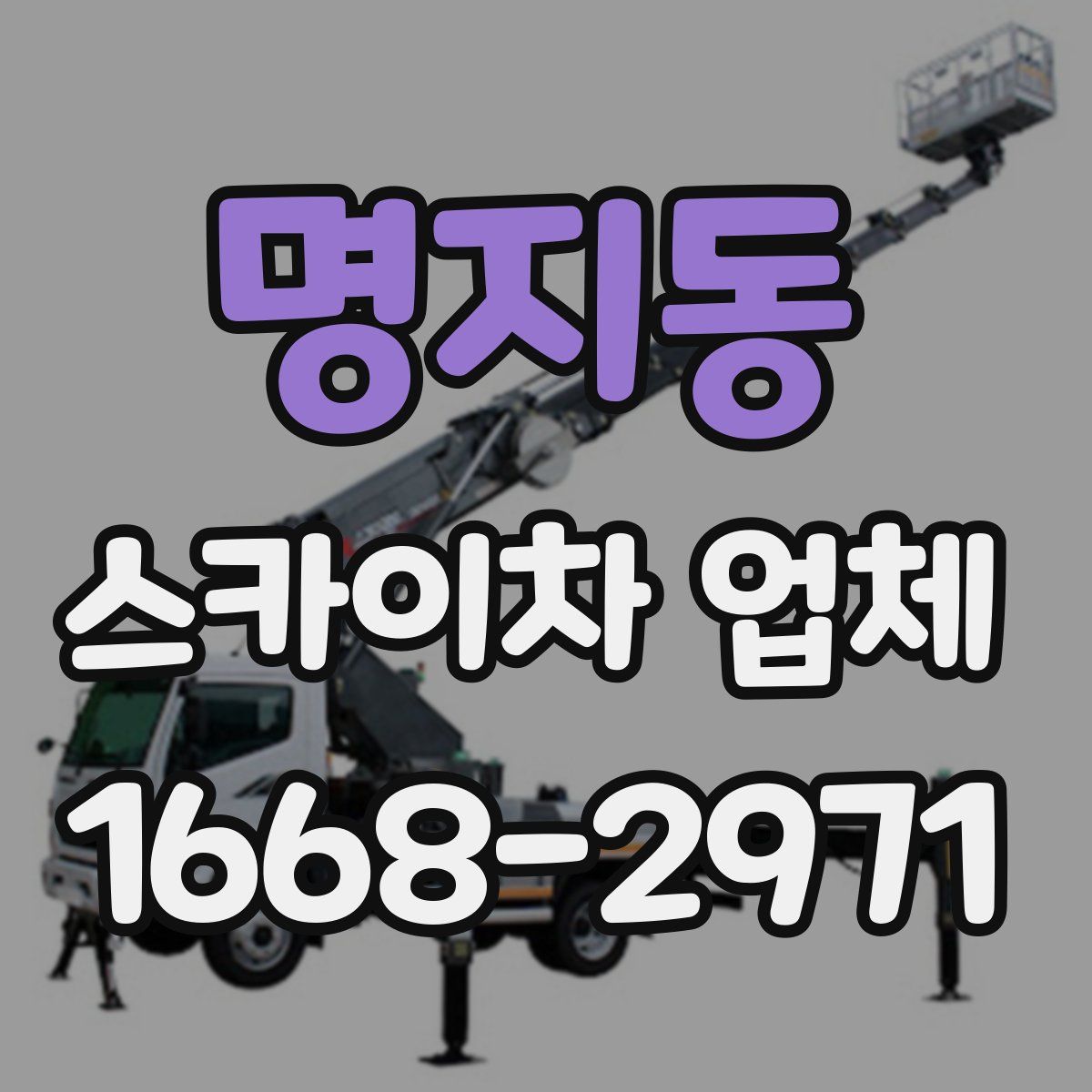 명지동 스카이차 업체