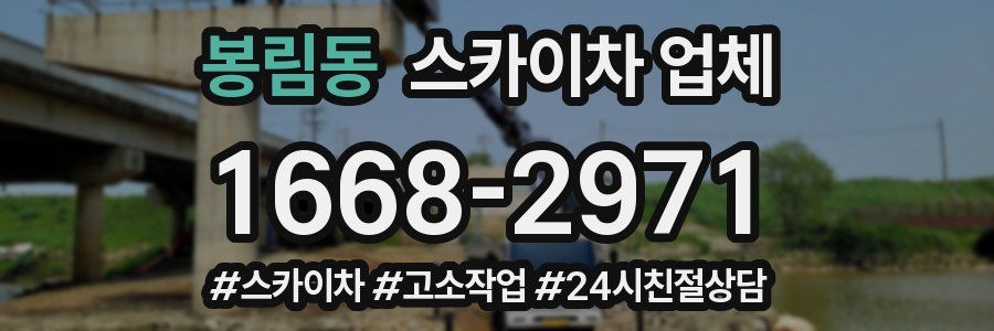 봉림동 스카이차 업체
