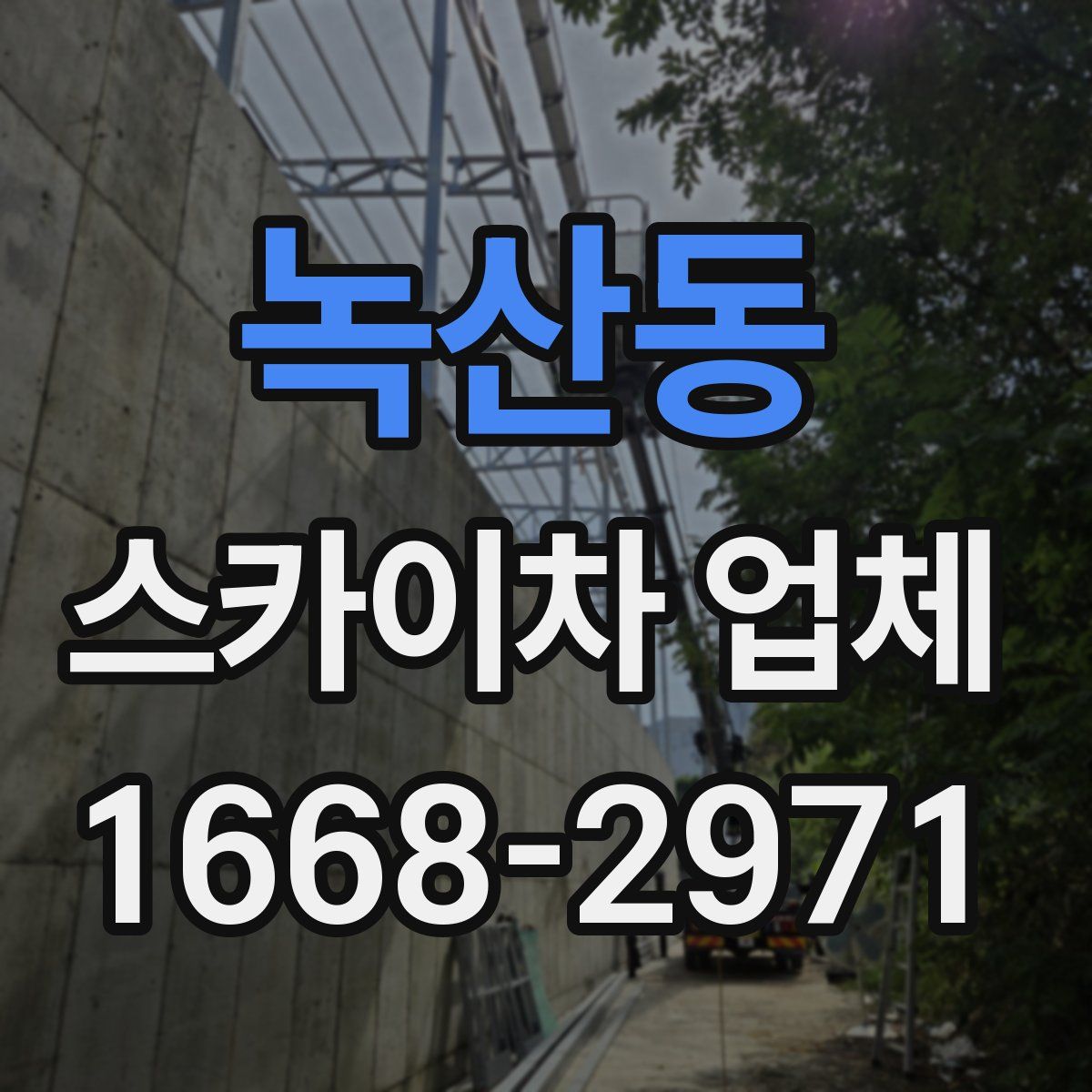 녹산동 스카이차 업체