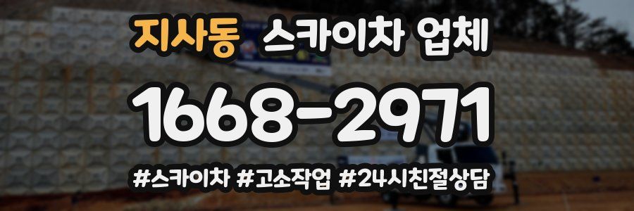 지사동 스카이차 업체