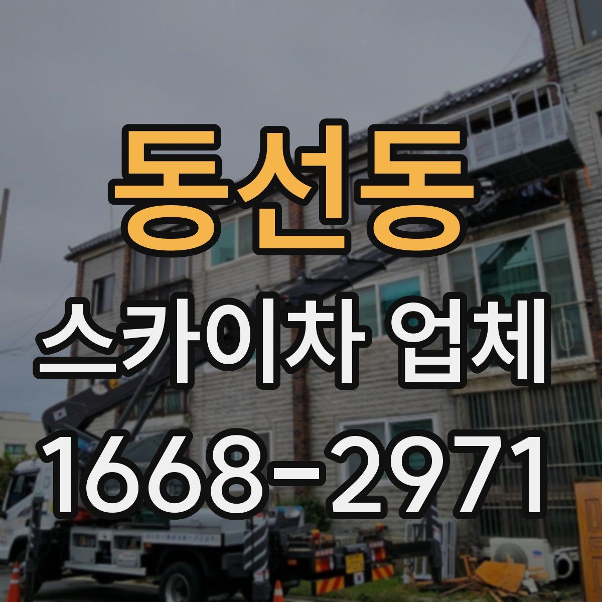 동선동 스카이차 업체