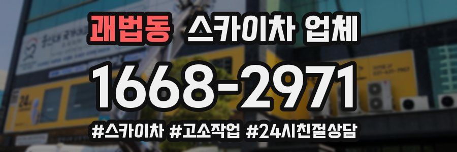 괘법동 스카이차 업체