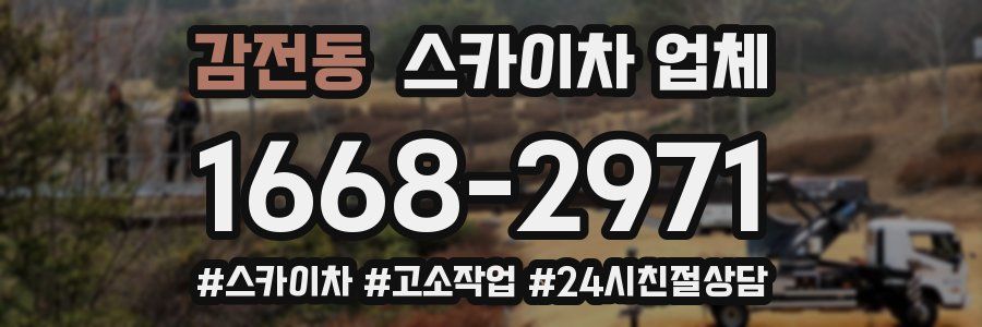 감전동 스카이차 업체