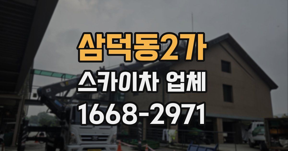 삼덕동2가 스카이차 업체