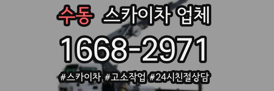 수동 스카이차 업체