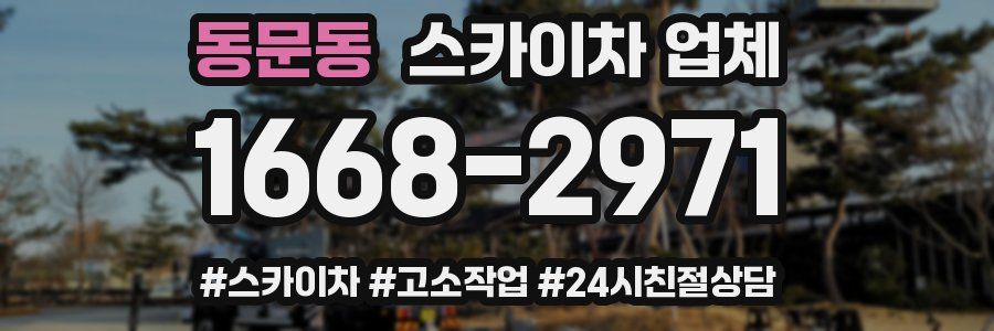 동문동 스카이차 업체