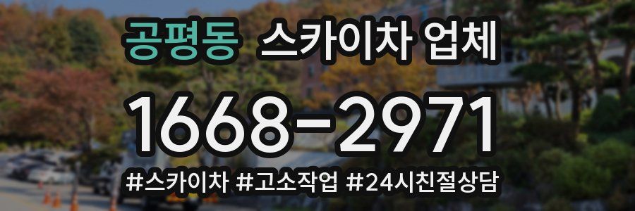 공평동 스카이차 업체