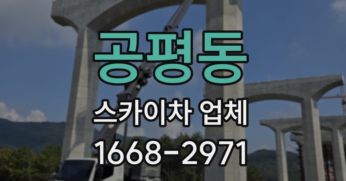 공평동 스카이차 업체