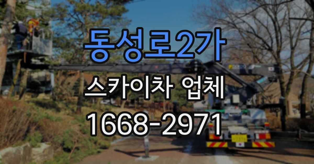 동성로2가 스카이차 업체