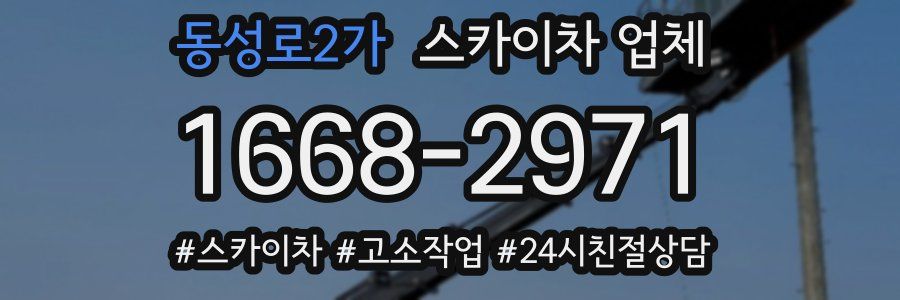 동성로2가 스카이차 업체