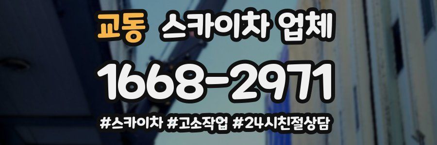교동 스카이차 업체