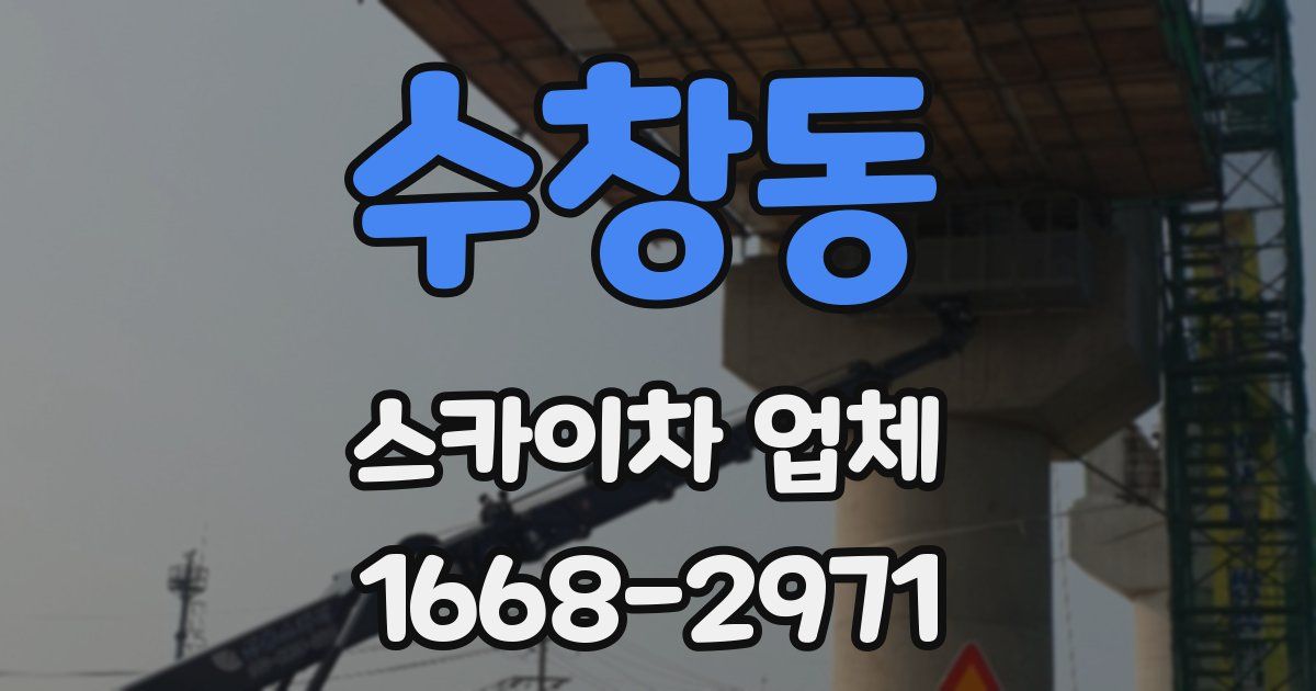 수창동 스카이차 업체