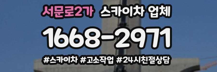 서문로2가 스카이차 업체