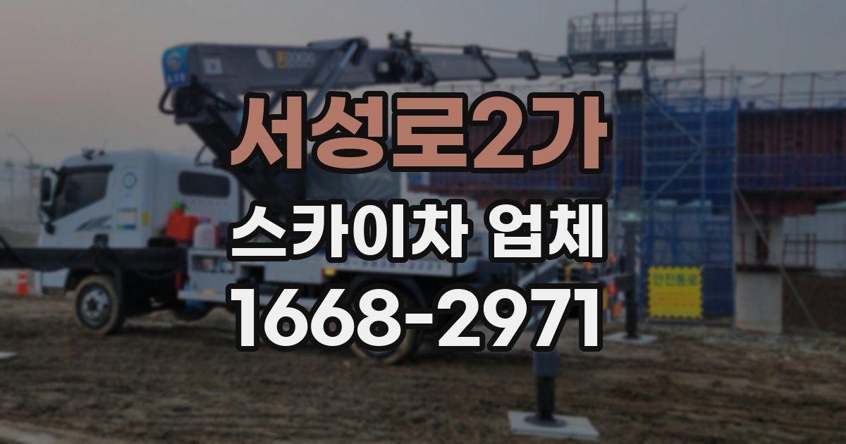 서성로2가 스카이차 업체