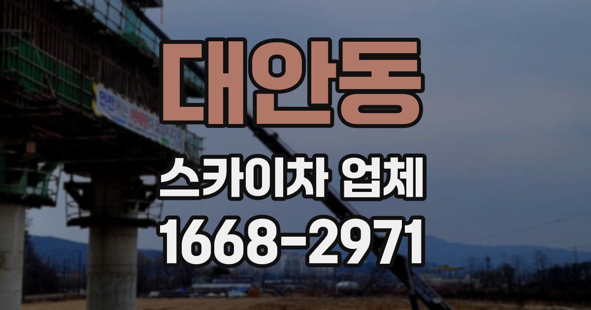대안동 스카이차 업체