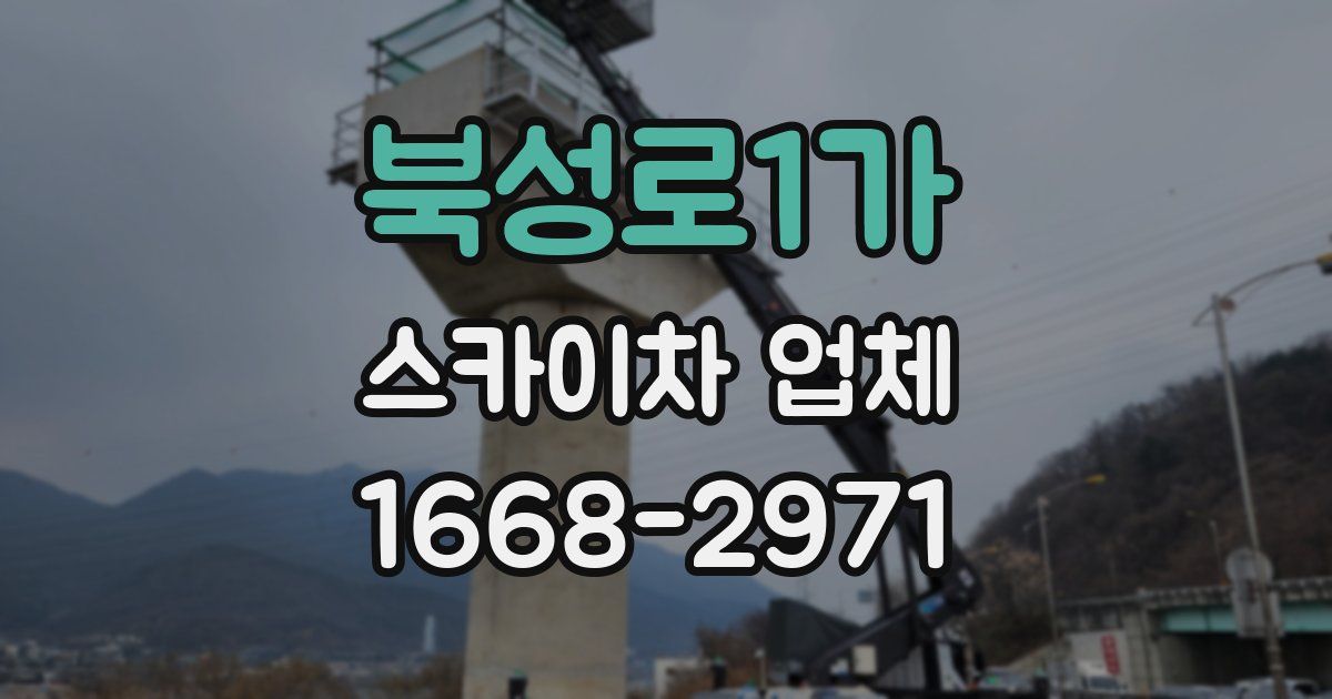 북성로1가 스카이차 업체