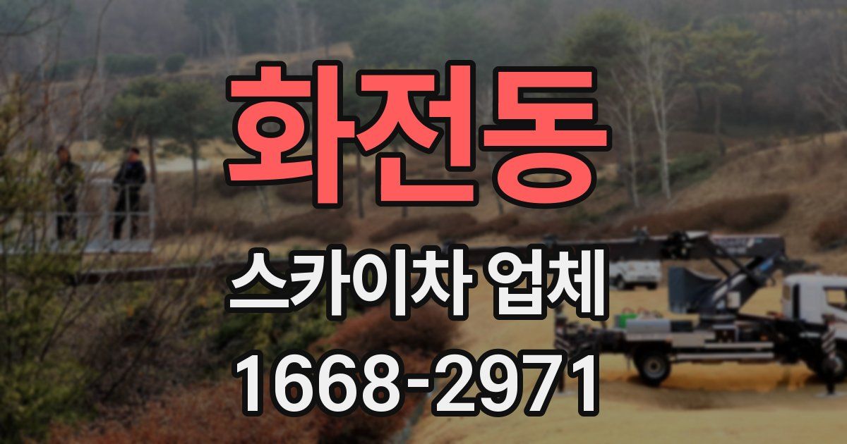 화전동 스카이차 업체