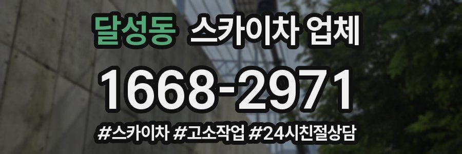 달성동 스카이차 업체