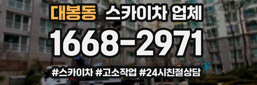 대봉동 스카이차 업체