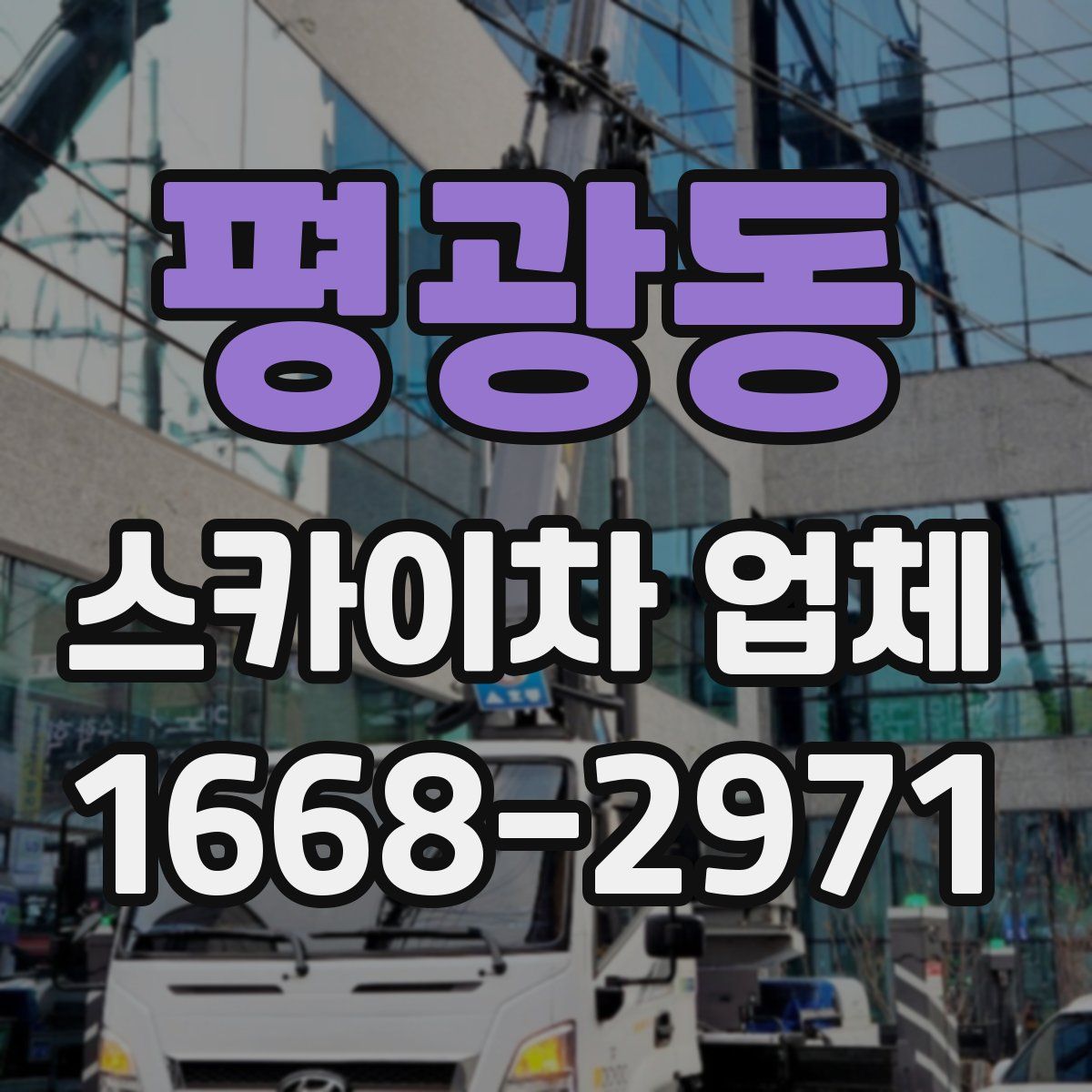 평광동 스카이차 업체