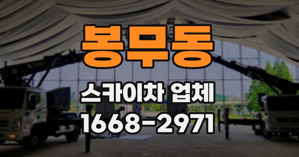 봉무동 스카이차 업체