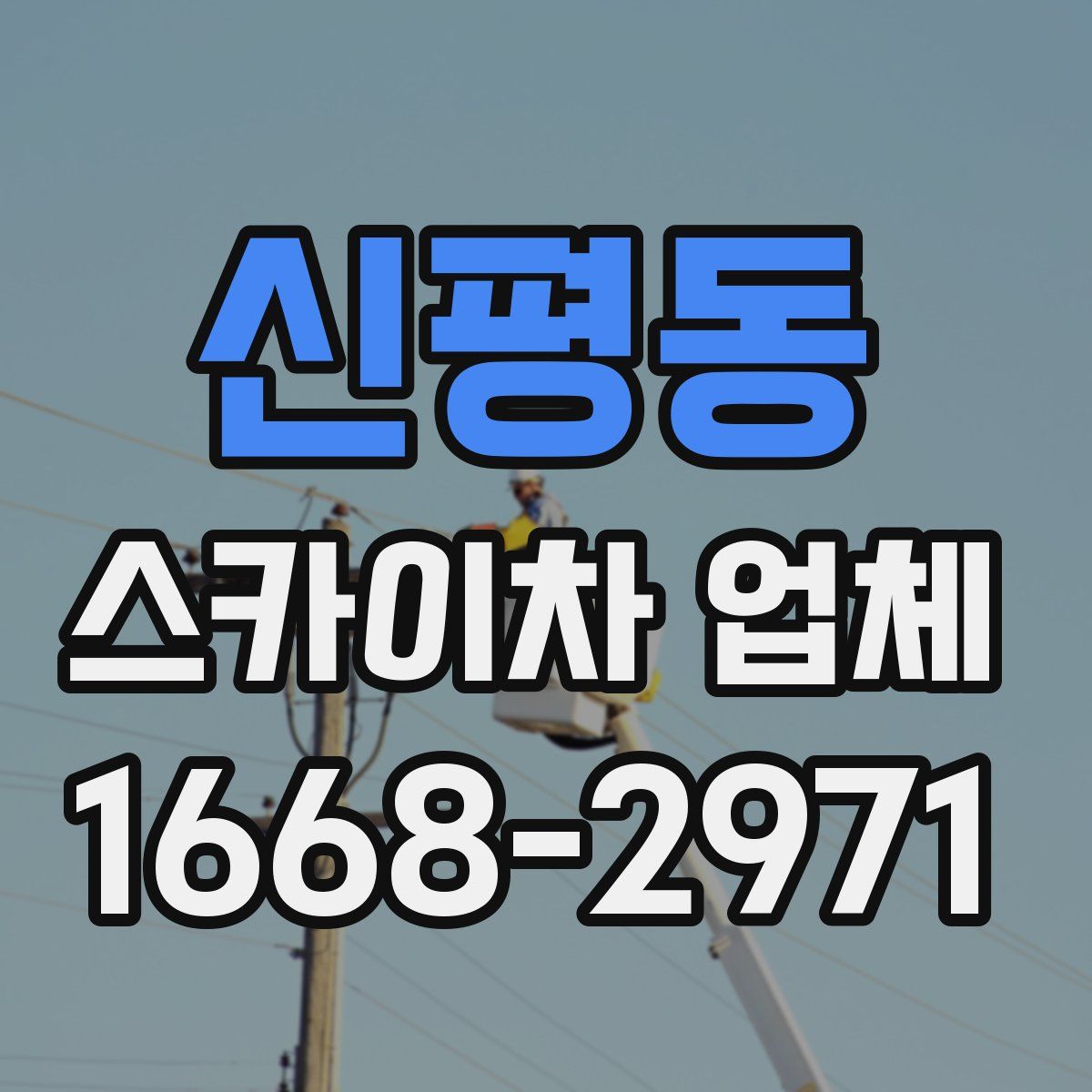 신평동 스카이차 업체