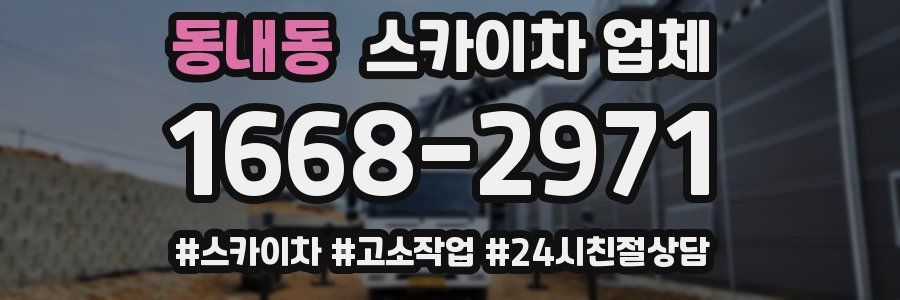 동내동 스카이차 업체