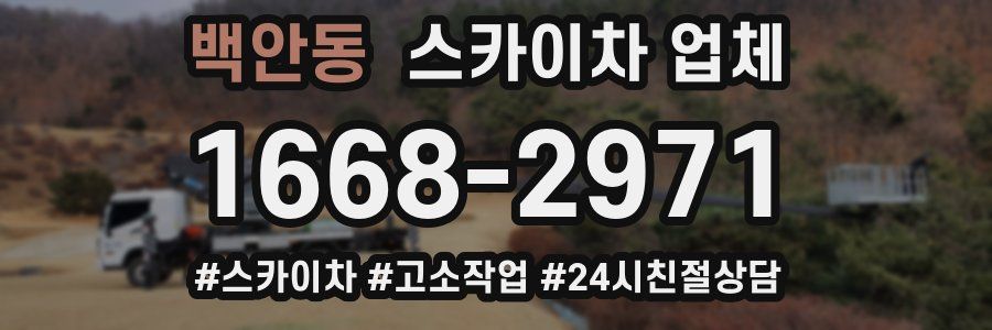 백안동 스카이차 업체