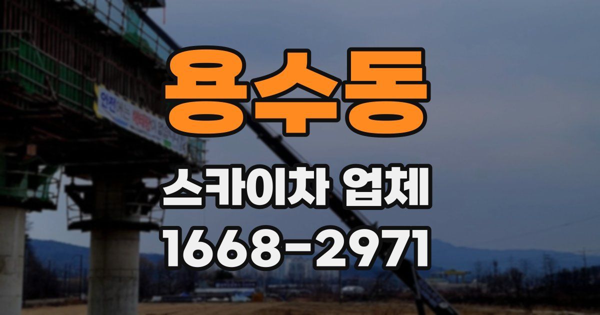 용수동 스카이차 업체