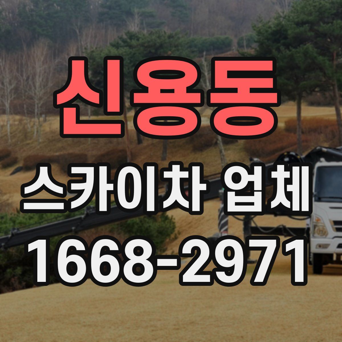 신용동 스카이차 업체