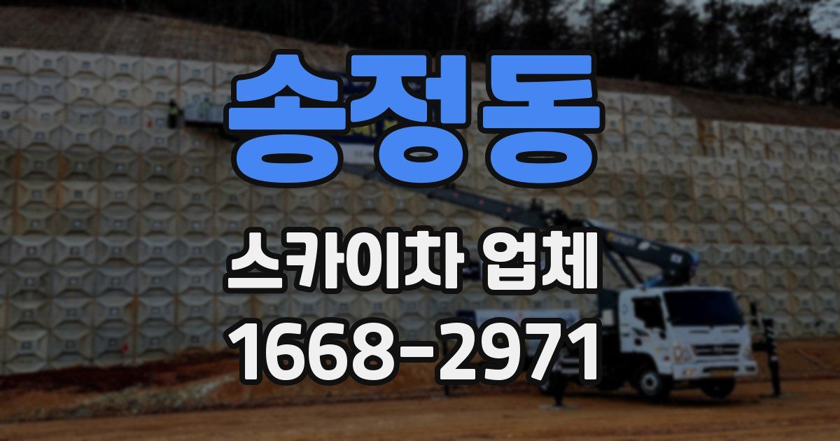 송정동 스카이차 업체