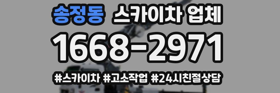 송정동 스카이차 업체