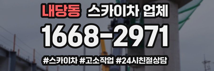 내당동 스카이차 업체