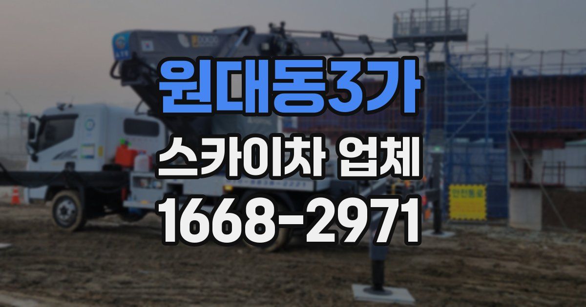 원대동3가 스카이차 업체