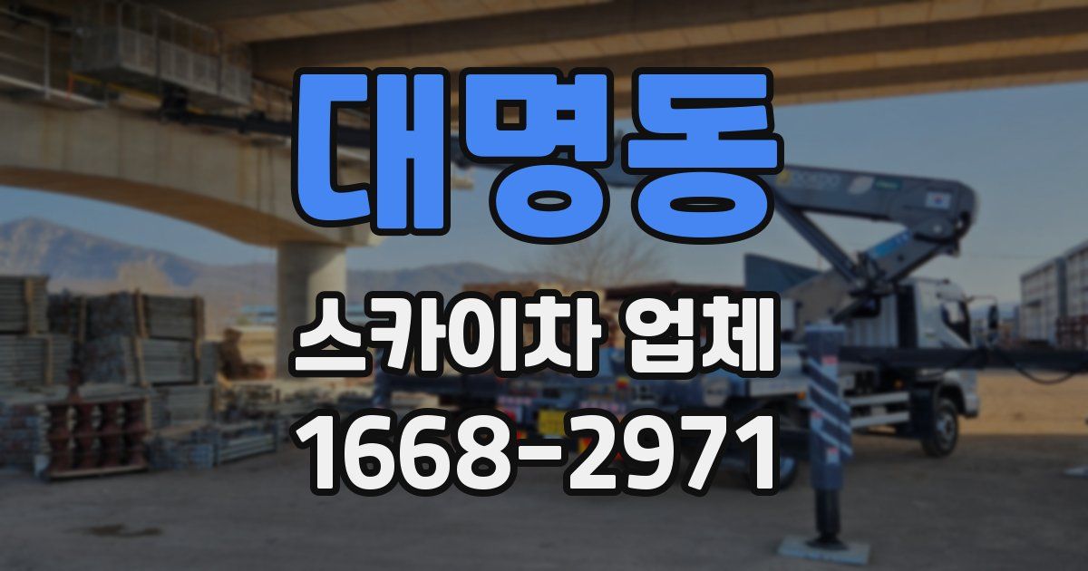 대명동 스카이차 업체