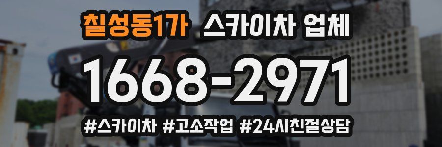 칠성동1가 스카이차 업체