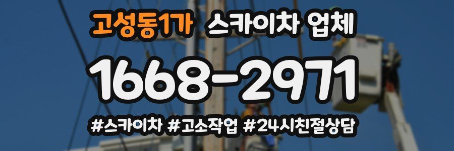 고성동1가 스카이차 업체